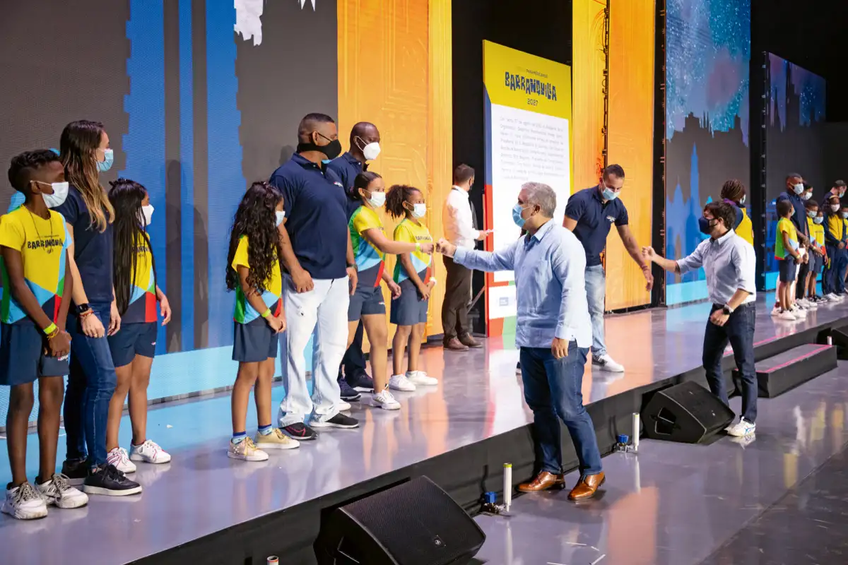 Anuncio de Barranquilla sede Juegos Panamericanos 2027. Barranquilla, Atlántico, 27 de agosto de 2021.