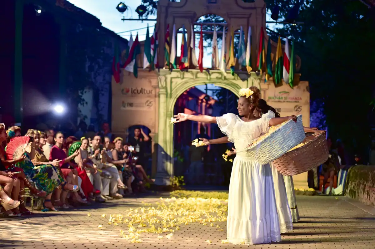 Desfile de modas ‘Cañaguateras’. Mompox, Bolivar, 6 de deptiembre de 2019.