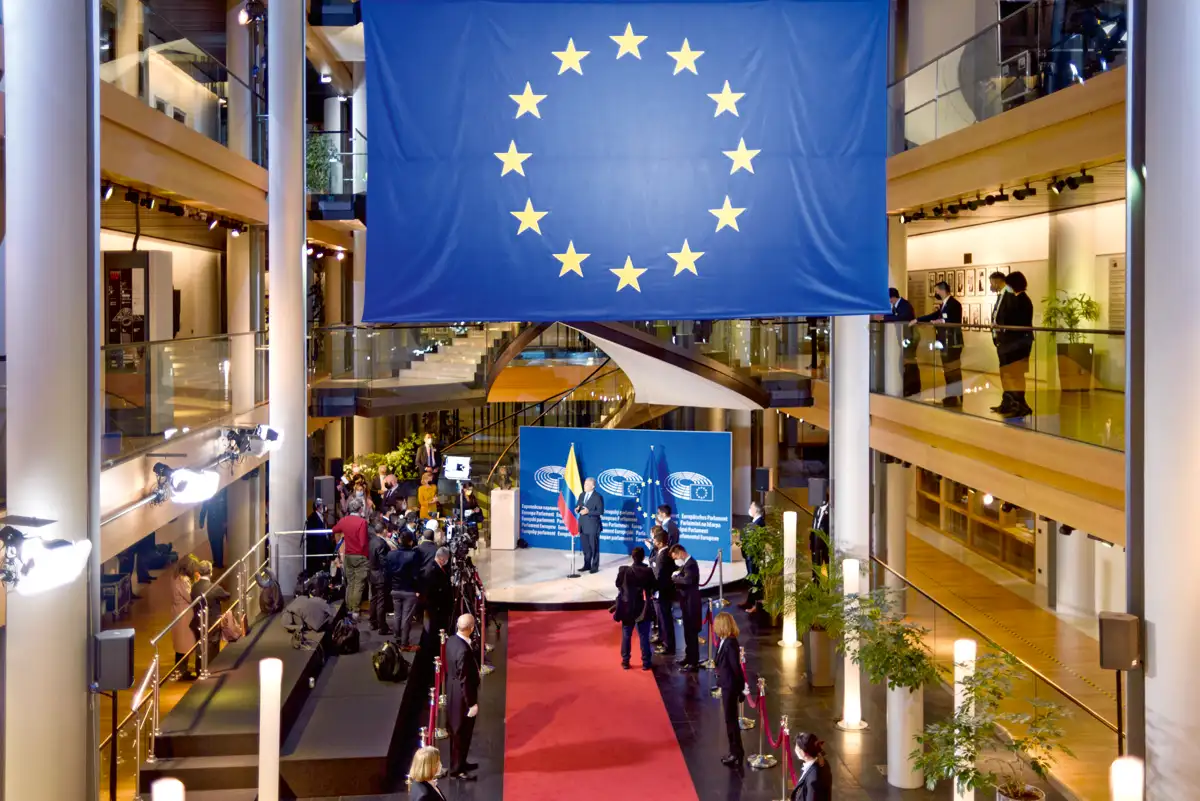 Parlamento Europeo. Declaración Plenaria. Sede del Parlamento Europeo. Estrasburgo, Francia, 16 de febrero de 2022.