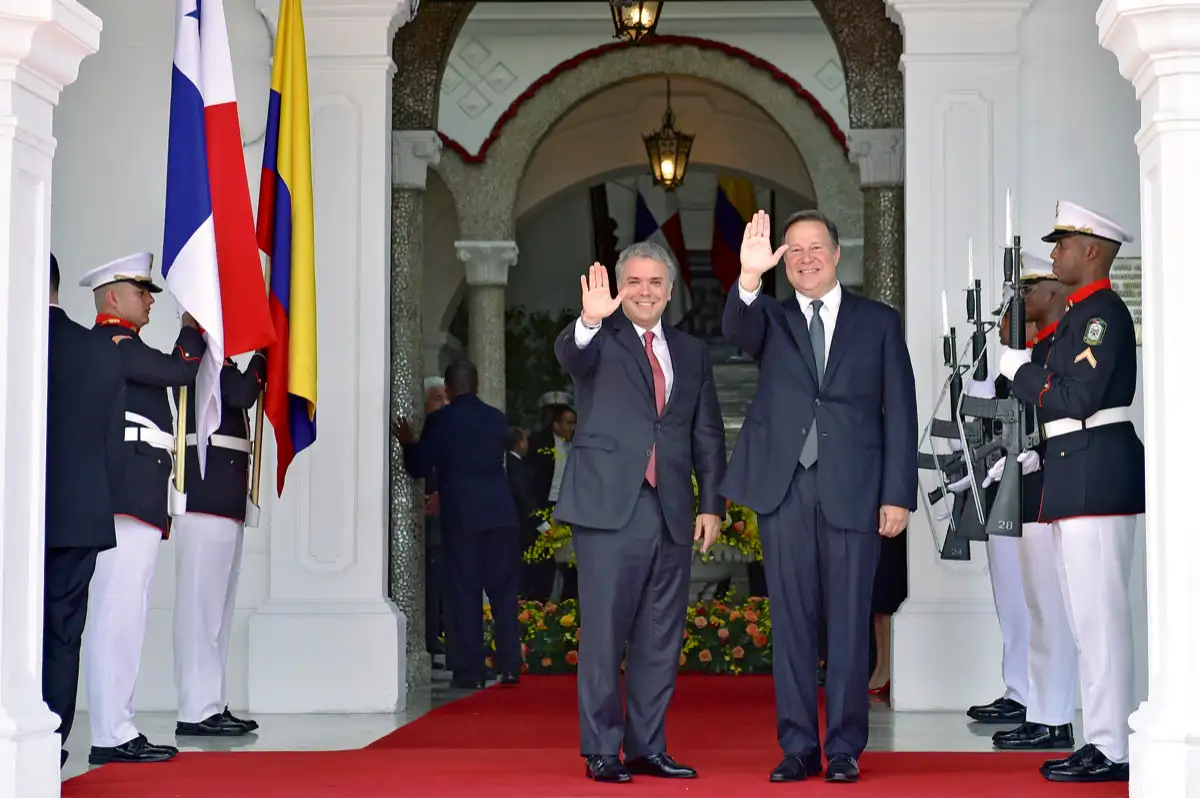 Con Juan Carlos Varela, presidente de Panamá. Palacio de las Garzas, Ciudad de Panamá, 10 de septiembre de 2018.