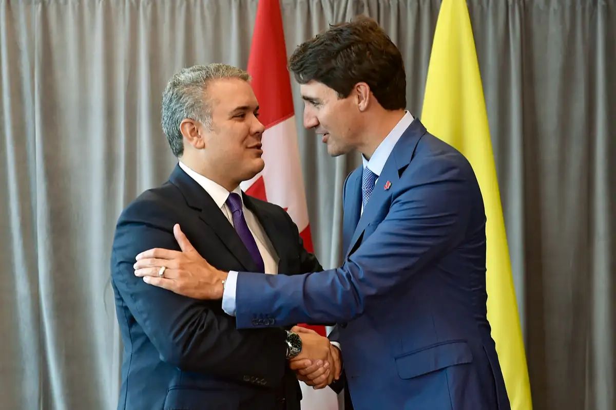 Reunión con el primer ministro de Canadá, Justin Trudeau. ONU, Nueva York, 25 de septiembre de 2018.