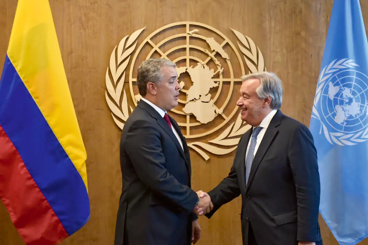 Reunión con António Guterres, Secretario General de la ONU. secretaria General de las Naciones Unidas, Nueva York, EE. UU., 24 de septiembre de 2018.
