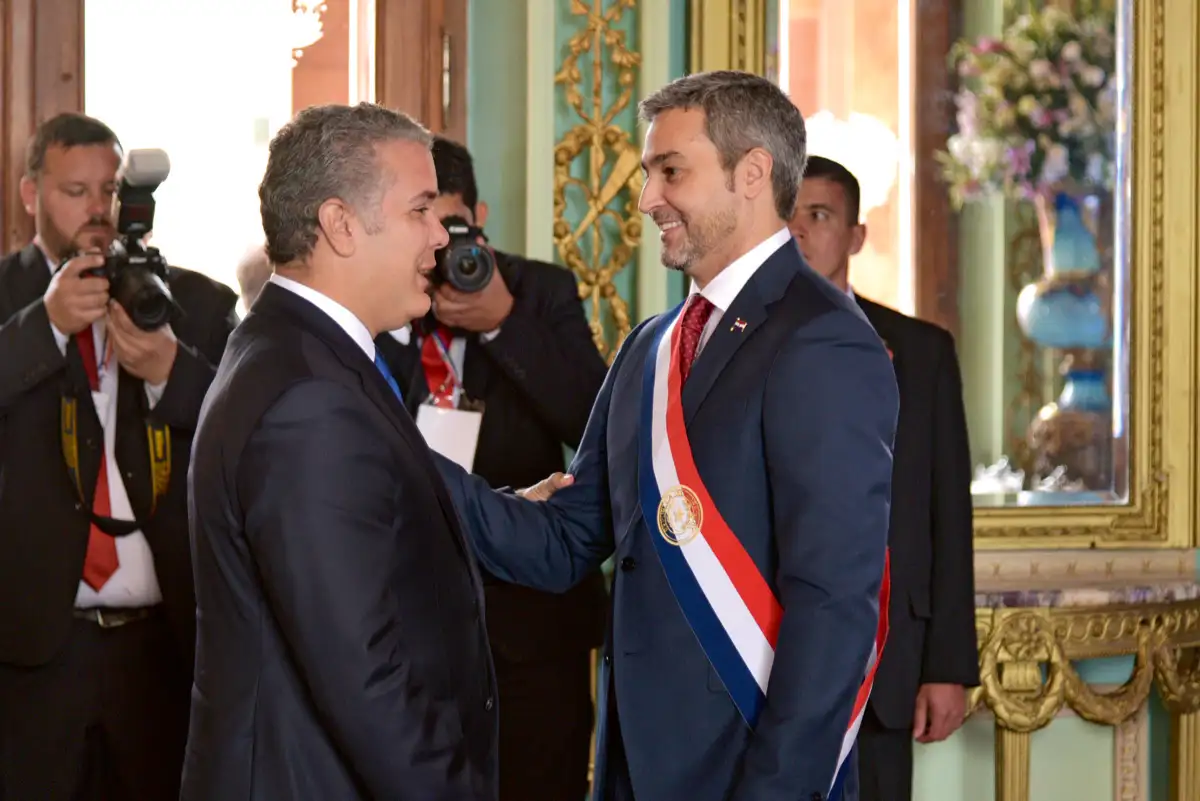 Posesión del presidente Mario Abdo Benítez. Asunción, Paraguay, 15 de agosto de 2018.