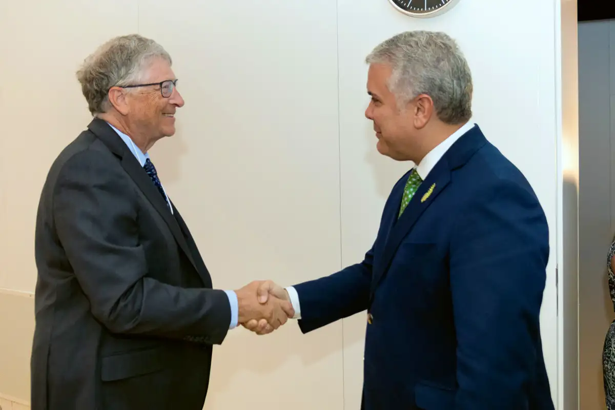 Encuentro con Bill Gates, Word Economic Forum Davos, Suiza, 25 de mayo de 2022.