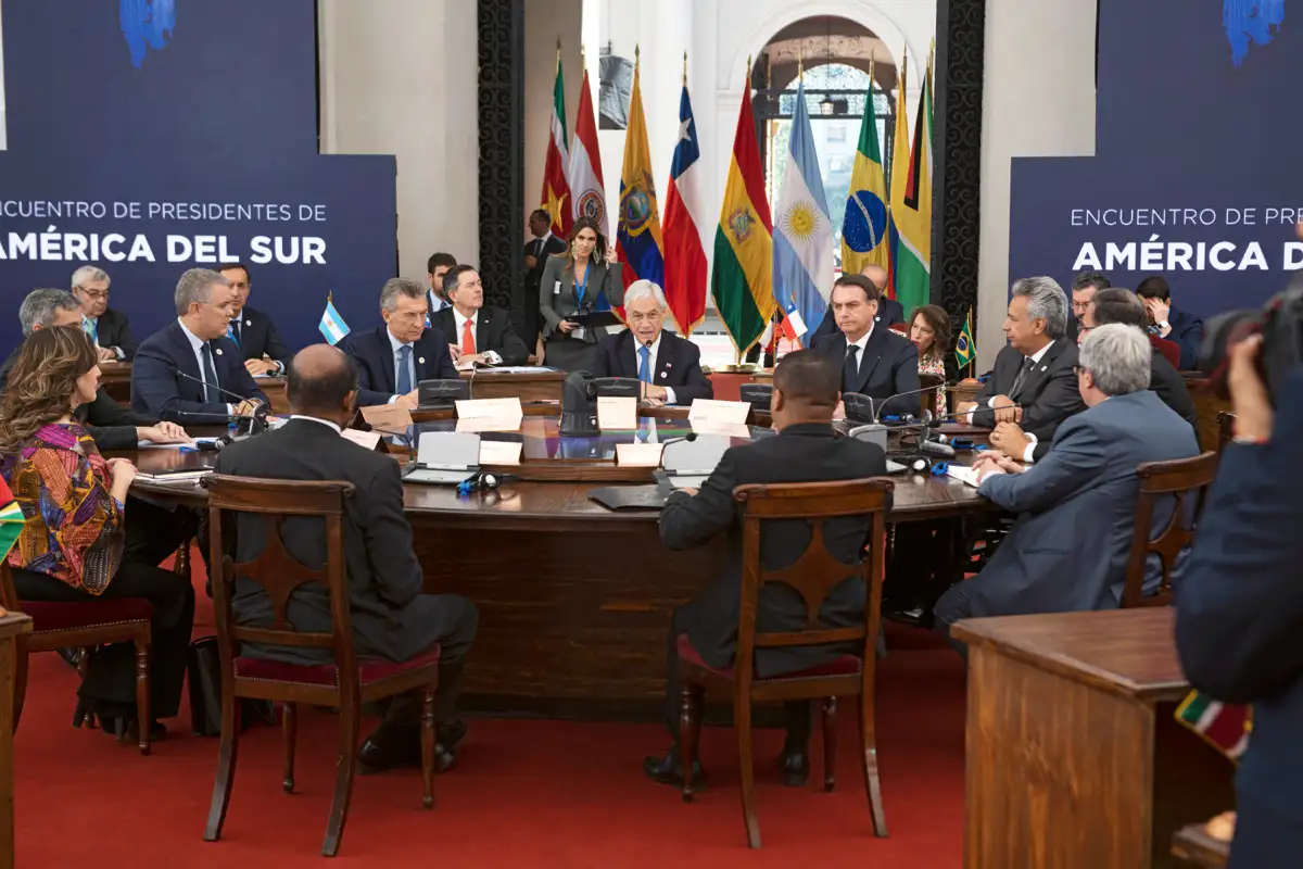 Diálogo para la Coordinación y Colaboración en América del Sur. Palacio de la Moneda, Santiago de Chile, 22 de marzo de 2019.