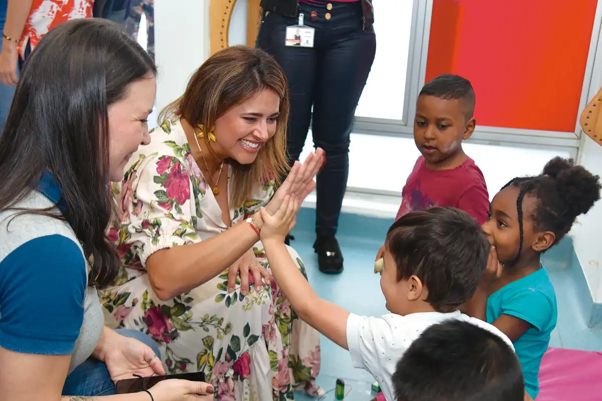 Visita a jardín infantil en Medellín, Antioquia, 9 de marzo de 2020.