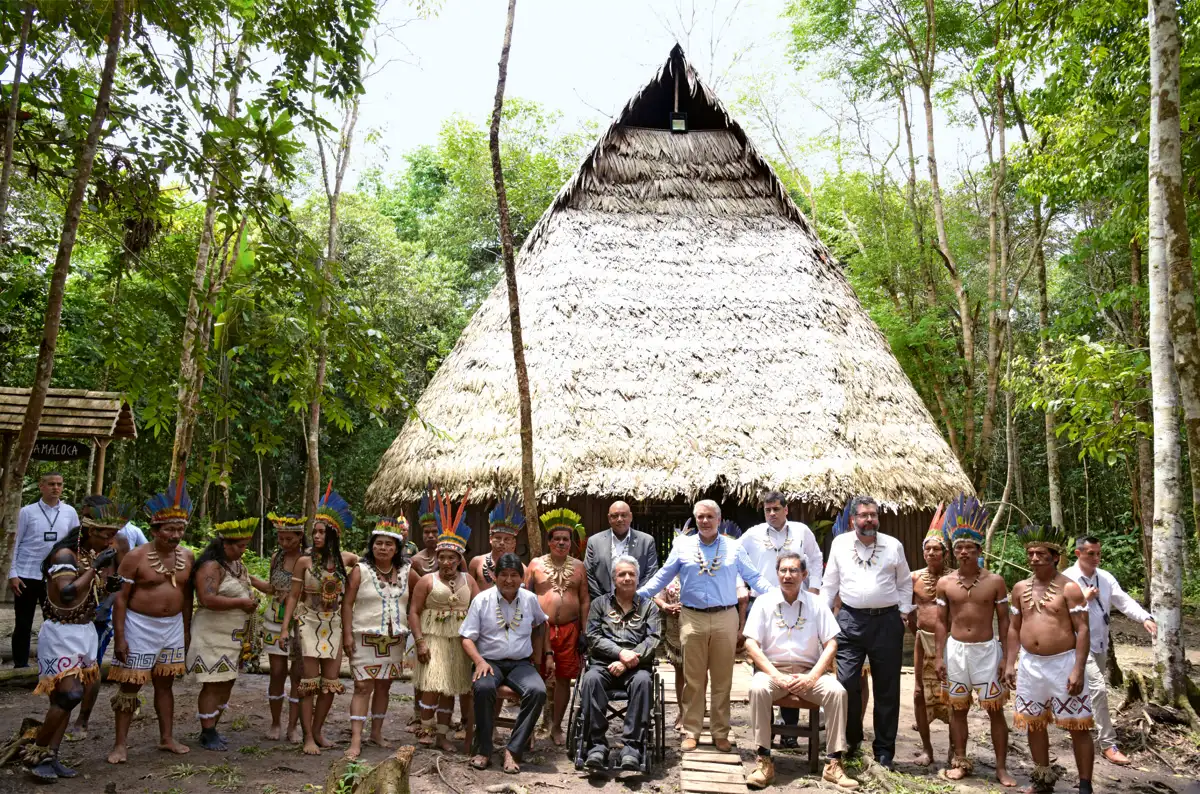 Foto oficial de la Cumbre por la Amazonia, Universidad Nacional de Colombia - Sede Amazonia, Leticia, Amazonas, 6 de septiembre de 2019.