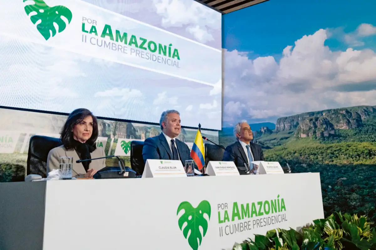 II Cumbre presidencial por la Amazonia convocada por Bolivia, Brasil, Colombia, Ecuador, Perú, Guyana y Surinam, Bogotá, 10 de agosto de 2020.