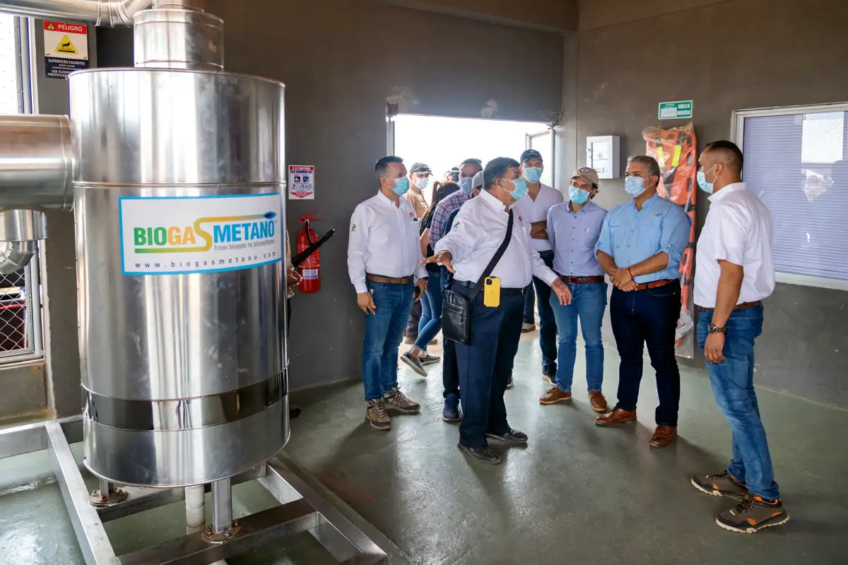 Uso de biogas metano en La Fazenda. Yopal, Casanare, 27 de febrero de 2021.