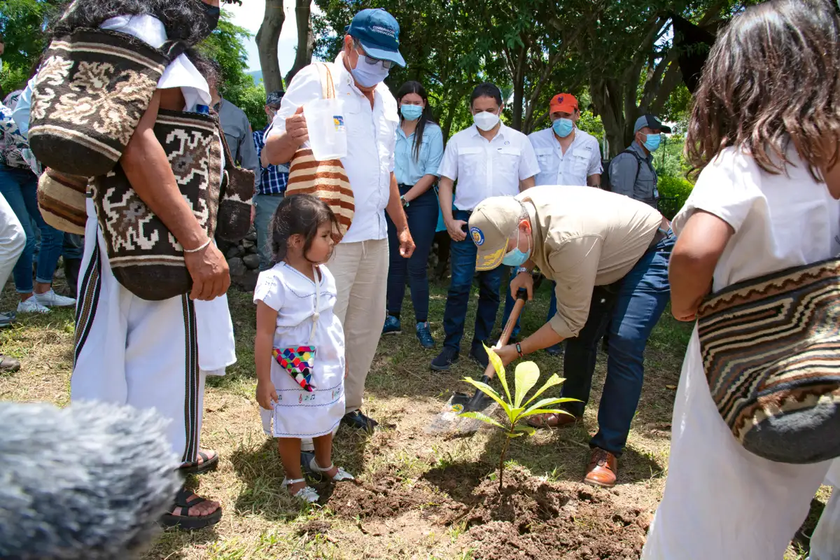 Visita a resguardos en la Sierra Nevada de Santa Marta. 5 de junio de 2021.